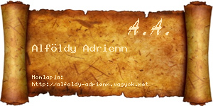 Alföldy Adrienn névjegykártya
